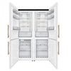 Forno Custodia 48" Bottom Freezer combo, 20.6 cu.ft., Ice Maker, Total No frost, White - FFFFD1766-48WHT Refrigerator | Refrigerateur Custodia de 48 po, 20,6 pi³, avec machine a glacons, blanc – FFFFD1766-48WHT