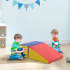 Soozier 2-piece Climb And Crawl Activity Soft Play Set, Secure Foam Blocks Playset For Toddler Presc|Soozier Ensemble De Jeu D'activites D'escalade Et De Rampement 2 Pieces Ensemble De Jeu En Mousse Se