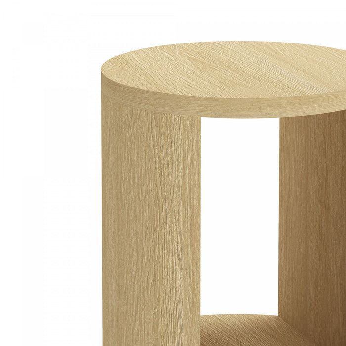 Table d’appoint contemporaine Alure 20\" en chene naturel