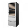 Forno Celano 30" Triple Zone Wine and Beverage Cooler, 21.3 cu.ft, Stainless Steel- FWCDR6697-30S | Refroidisseur a vin et a boissons Celano de 30"a triple zone, 21,3 pi³, en acier inoxydable -FWCDR6697-30S