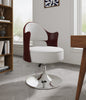 Bopper Modern Vegan Leather Swivel Lounge Chair in White - Set of 2 | Fauteuil pivotant moderne en cuir vegetalien Bopper blanc - Lot de 2