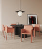 Vogue Modern Vegan Leather Dining Chair in Clay - Set of 2 | Chaise de salle a manger moderne en cuir vegetalien Vogue en argile - Lot de 2