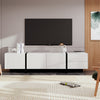 Emily 74.7" Large Storage TV Cabinet with Doors and Drawers,Black Tv Stand | Emily 74.7" Grand Cabinet TV de Rangement avec Portes et Tiroirs, Noir