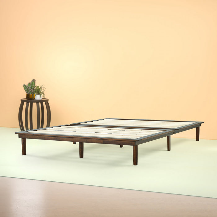 Bobbie lit plateforme pliant en bois - Double