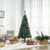 Homcom 5ft Artificial Christmas Tree With Decoration Ornament And 420 Branch Tips|Homcom Sapin De Noel Artificiel De 1.5 M Avec Ornement De Decoration Et 420 Pointes De Branches