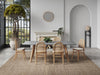 Paragon Industry Chic Cane Back Wood Upholstered Dining Chair in Oatmeal - Set of 4 | Chaise de salle a manger Paragon Industry Chic avec dossier en cannage et assise rembourree en bois, coloris flocon d’avoine – Lot de 4