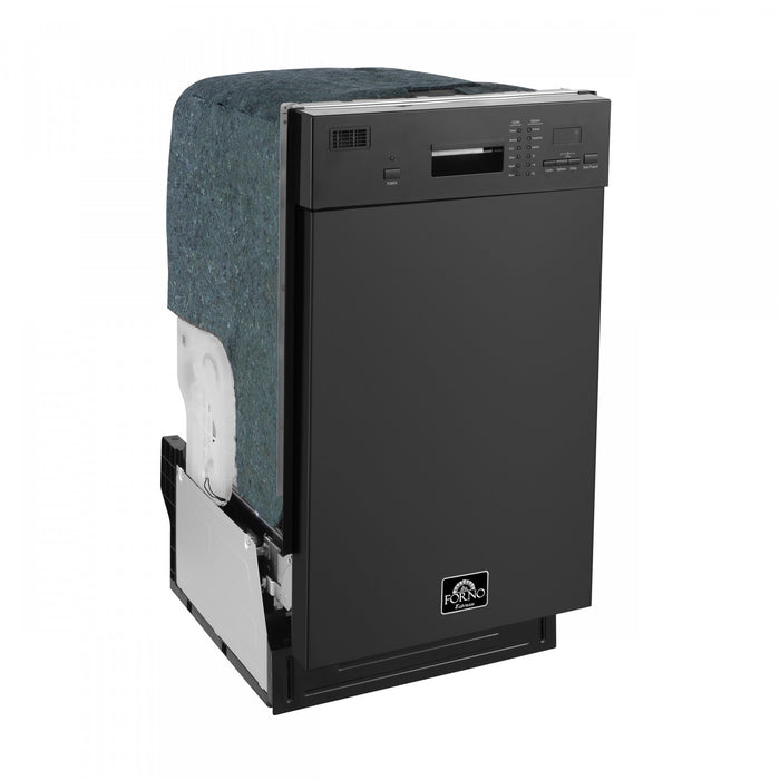 Lave-vaisselle Polo de 18 po en noir, commandes en facade, 8 couverts, 52 dBa – FDWBI8041-18BLK