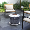 Outsunny Smokeless Fire Pit With Mat, 20" Firepit, Magnesium Oxide, Black|Outsunny Foyer Sans Fumee Avec Tapis, 20" Firepit, Oxyde De Magnesium, Noir