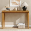 Martha 47.25" Rustic Wood Sofa Table with Decorative Beaded Trim - Brown | Console rustique en bois Martha 120 cm avec bordure perlee decorative - brune
