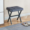 Owen Multi-Purpose Seating Accent Stool with Metal Legs,Grey Accent Chair | Tabouret d’appoint polyvalent Owen avec pieds en metal, couleur gris
