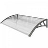 Outsunny Window Awning Door Canopy, Sun Shelter, Clear