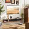 HOMCOM 71" Floating TV Stand, Wall Mounted Media Console, Walnut