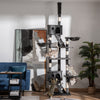 Pawhut 94"-102" Huge Cat Tree Ceiling High Cat Condo Scratching Post Activity Center Multi-level Pla|Pawhut 94 "-102" Enorme Arbre A Chat Plafond Haut Chat Pour Condo Griffoir Centre D'activite Multi-n