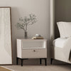 Amara Modern 20" Nightstand in Pale Rose and White (1-Drawer) | Table de nuit moderne Amara 20" en rose pale et blanc (1 tiroir)