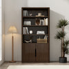 Rivington Modern 40" Bookcase Cabinet in Walnut | Armoire bibliotheque moderne Rivington 40" en noyer