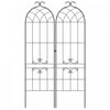 Outsunny 2 Pcs Garden Trellis For Climbing Plants, Outdoor Metal Trellis|Outsunny 2 Treillis De Jardin Pour Plantes Grimpantes, Treillis Metallique
