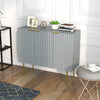 HOMCOM Accent Cabinet w/ Gold Leg for Living Room Dining Room Hallway Grey