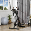 Soozier Gazelle Glider Air Walker Exercise Machine Elliptical Trainer With Four Resistance Levels, L|Soozier Fitness Machine Elliptique Avec Quatre Niveaux De Resistance, Ecran Lcd, Capteur De Frequenc