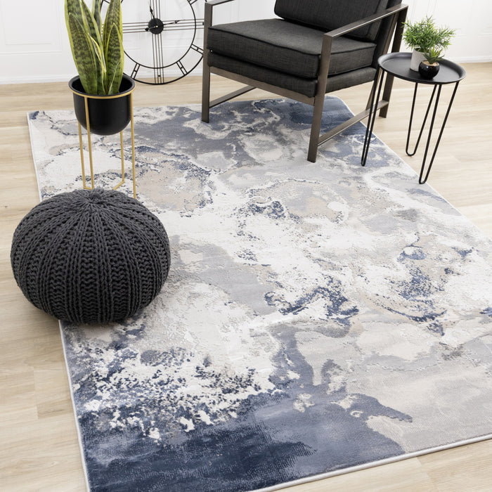 Carpette London à motif abstrait pour l'intérieur - 7 pi 10 po x 10 pi 6 po