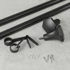 Umbra Sita Matte Black Expandable 1" Curtain Rod - 36"-72" | Tringle à rideaux extensible Sita de Umbra noir mat de 1 po - 36 po à 72 po