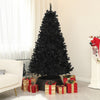 Homcom 6ft Artificial Christmas Tree With Auto Open, Steel Base, Black|Homcom Sapin De Noel Artificiel De 6 Pieds Avec Ouverture Automatique, Noir