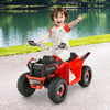 Costway Kids Ride On Atv 4 Wheeler Quad Toy Car 6v Battery Powered Motorized Toy Red