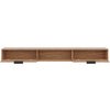 Nordika Slim 72" Wall-Mounted TV Stand with 2 Storage Cabinets - Light Walnut | Meuble pour téléviseur mural mince Nordika de 72 po avec 2 armoires de rangement - noyer clair
