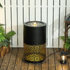 Outsunny Outdoor Water Fountain With Led Lights Garden Waterfall Fountain