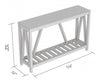 52” Console Table With 1 Shelf - Dark Taupe | Console de 52 po avec 1 tablette - taupe foncé
