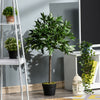 Outsunny 3FT Artificial Laurel Tree Set of 2, Lifelike Potted Fake Plant