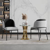 Olivia Set of 2 Modern Dining Chair with Slanted Legs and Adjustable Feet,Black&Gray | Olivia Ensemble de 2 chaises de salle a manger modernes avec pieds inclines et pieds reglables, noir et gris