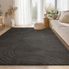 Somos Contemporary Charcoal Washable Rug 6'7" x 9'0" Indoor Area Rug | Tapis Lavable/Contemporain Somos 6'7" x 9'0" en Charbon