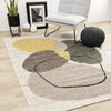 Marley Green Yellow Taupe Geometric Area Rug - 5'3" x 7'7"|Carpette Marley verte, jaune et taupe à motif géométrique - 5 pi 3 po x 7 pi 7 po