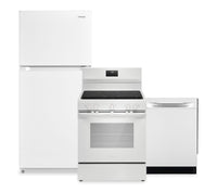 Ensemble de 3 électroménagers Frigidaire pour la cuisine - blanc