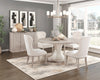 Corsa 5pc Dining Set with Table and 4 Chairs - Antique White Oak and Light Grey  | Ensemble de salle à manger Corsa 5 pièces avec table et 4 chaises - chêne blanc antique et gris clair  | CORSLRP5