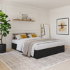 Nordika Full Storage Platform Bed - Black | Lit plateforme double Nordika avec rangement - noir | D08HF6WW