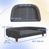 Pawhut Dog Sofa, Dog Couch Bed For Large Dogs, Elevated Pet Cat Sofa Bed With Removable Washable Cov|Pawhut Canape-lit Pour Chien De Grande Taille, Canape-lit Sureleve Pour Chat Avec Housse Amovible Et