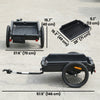 Soozier Bike Trailer, Bike Cargo Trailer with Quick Release 16" Wheels