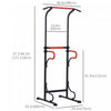 Soozier Power Tower Pull Up Bar Dip Station For Home Office Gym Multi-function Workout Equipment|Sooziertour Staion De Traction Pour Maison Bureau Gym Equipement Entrainement