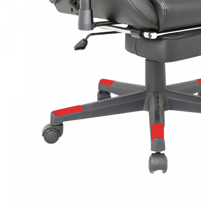 TygerClaw Chaise de Gaming en Tissu avec Coussin Lombaire et Repose-jambes