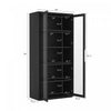 Rivington Modern 38" Bookcase Cabinet in Black - Set of 2 | Armoire bibliotheque moderne Rivington 38" en noir - Lot de 2