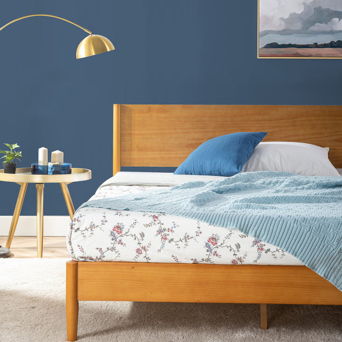 Allen lit plateforme en bambou avec tête de lit - Grand
