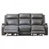 Marlow 84 in. Leather Match Power Reclining Sofa with USB/USB-C - Charcoal | Sofa inclinable electrique Marlow de 84 po en cuir assorti avec USB/USB-C - Charbon