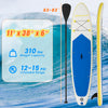 Goplus 11' Inflatable Stand Up Paddle Board Whth Accessories Paddle Hand Pump Repair Kit, Dark Blue