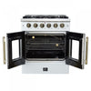 Forno Galiano 30" White Gas Range, 4.32 cu.ft- FFSGS6444-30WHT | Cuisiniere a gaz blanche Galiano 30 pouces, 4,32 pi³ – FFSGS6444-30WHT