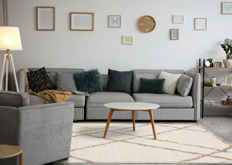 Carpette à poil long douce Taylor - 5 pi 3 po x 7 pi 7 po