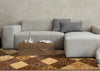 Florence Brown Beige Distressed Diamond Pattern Rug, 5'3" x 7'5" Indoor Area Rug | Tapis Florence a motif de losanges vieillis brun beige, 5'3" x 7'5"