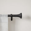 Umbra Sita Matte Black Expandable 1" Curtain Rod - 36"-72" | Tringle à rideaux extensible Sita de Umbra noir mat de 1 po - 36 po à 72 po