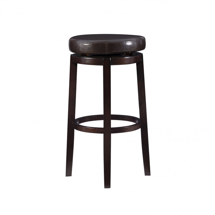 Tabouret bar Maya en similicuir - brun