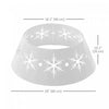 Homcom 26" Christmas Tree Collar With Hollow Snowflake Patterns For Home|Homcom Col De Sapin De Noel De 26 Po Avec Motifs De Flocons De Neige
